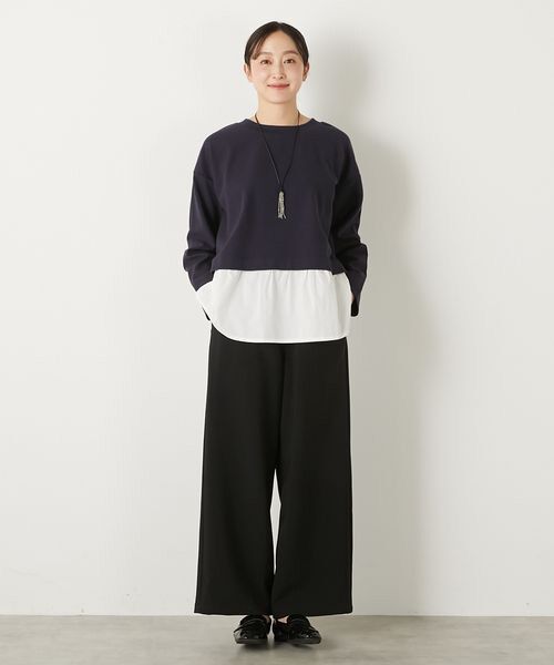 LOGEMENT DE CLAIRE / ロジュモンドクレール カットソー | 【レイヤード風ドッキングプルオーバー】 | 詳細19