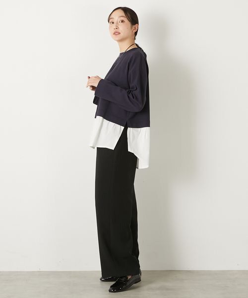 LOGEMENT DE CLAIRE / ロジュモンドクレール カットソー | 【レイヤード風ドッキングプルオーバー】 | 詳細20