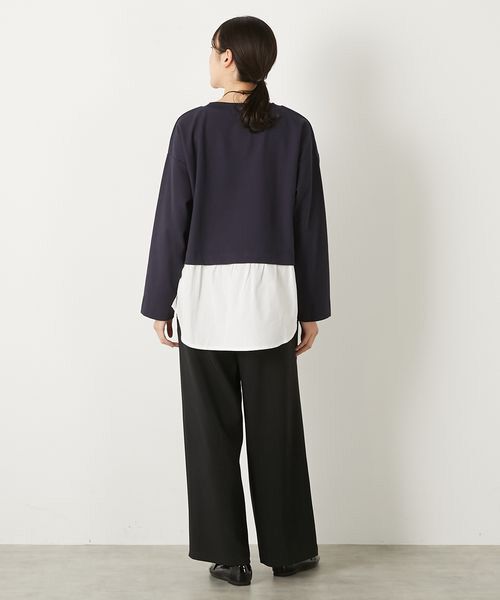 LOGEMENT DE CLAIRE / ロジュモンドクレール カットソー | 【レイヤード風ドッキングプルオーバー】 | 詳細21