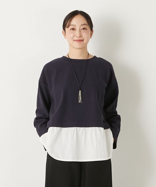 LOGEMENT DE CLAIRE / ロジュモンドクレール カットソー | 【レイヤード風ドッキングプルオーバー】 | 詳細14