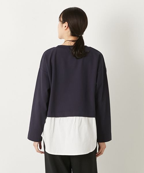 LOGEMENT DE CLAIRE / ロジュモンドクレール カットソー | 【レイヤード風ドッキングプルオーバー】 | 詳細16