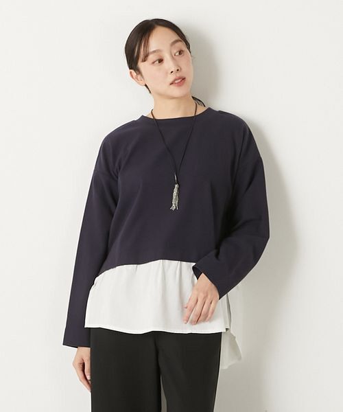 LOGEMENT DE CLAIRE / ロジュモンドクレール カットソー | 【レイヤード風ドッキングプルオーバー】 | 詳細18