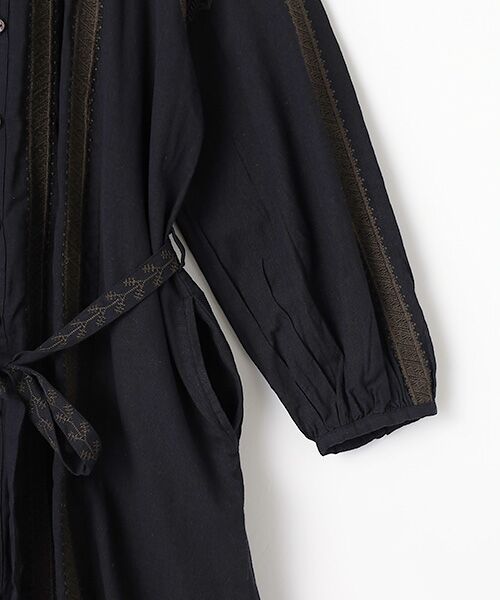 LOGEMENT DE CLAIRE / ロジュモンドクレール ロング・マキシ丈ワンピース | 【LOURMARIN】コットンリネン刺しゅうワンピース | 詳細3