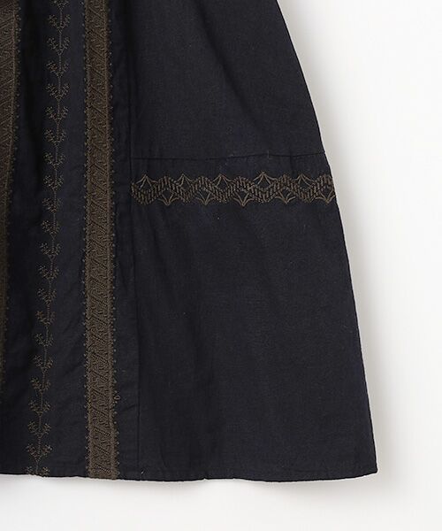 LOGEMENT DE CLAIRE / ロジュモンドクレール ロング・マキシ丈ワンピース | 【LOURMARIN】コットンリネン刺しゅうワンピース | 詳細4