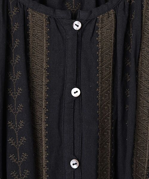 LOGEMENT DE CLAIRE / ロジュモンドクレール ロング・マキシ丈ワンピース | 【LOURMARIN】コットンリネン刺しゅうワンピース | 詳細7