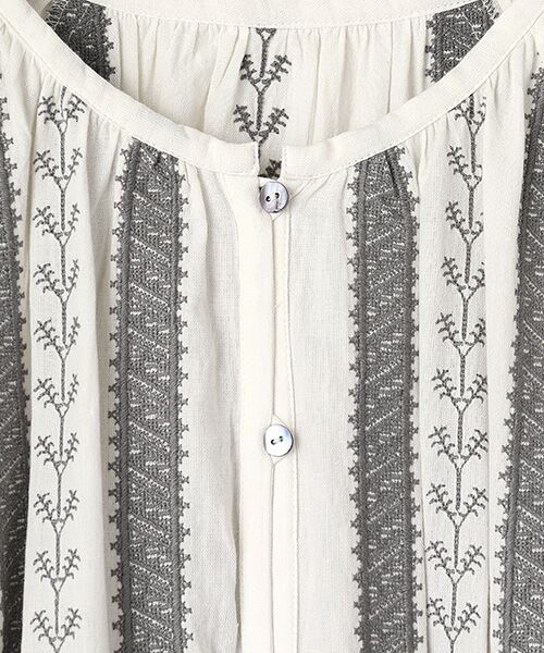 LOGEMENT DE CLAIRE / ロジュモンドクレール ロング・マキシ丈ワンピース | 【LOURMARIN】コットンリネン刺しゅうワンピース | 詳細8