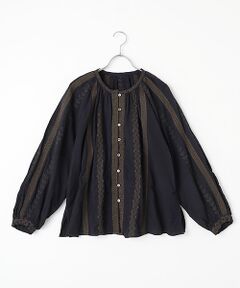 LOGEMENT DE CLAIRE / ロジュモンドクレール シャツ・ブラウス | 【LOURMARIN】コットンリネン刺しゅうブラウス