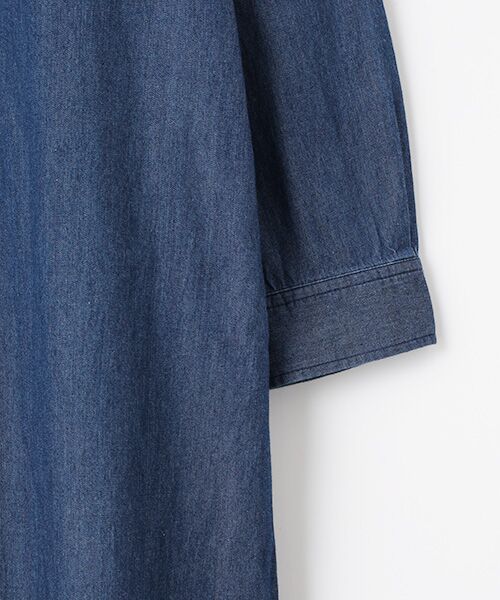 LOGEMENT DE CLAIRE / ロジュモンドクレール ロング・マキシ丈ワンピース | 【コットンライトデニムシャツワンピース】 | 詳細3