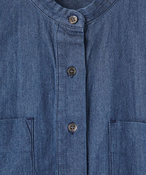 LOGEMENT DE CLAIRE / ロジュモンドクレール ロング・マキシ丈ワンピース | 【コットンライトデニムシャツワンピース】 | 詳細5