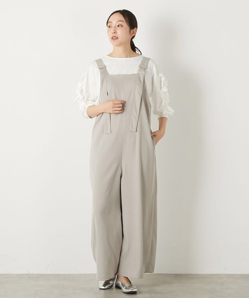 LOGEMENT DE CLAIRE / ロジュモンドクレール サロペット・オールインワン | 【エステルストレッチジョーゼットサロペット】 | 詳細2