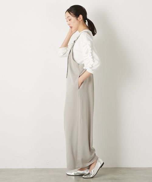 LOGEMENT DE CLAIRE / ロジュモンドクレール サロペット・オールインワン | 【エステルストレッチジョーゼットサロペット】 | 詳細3