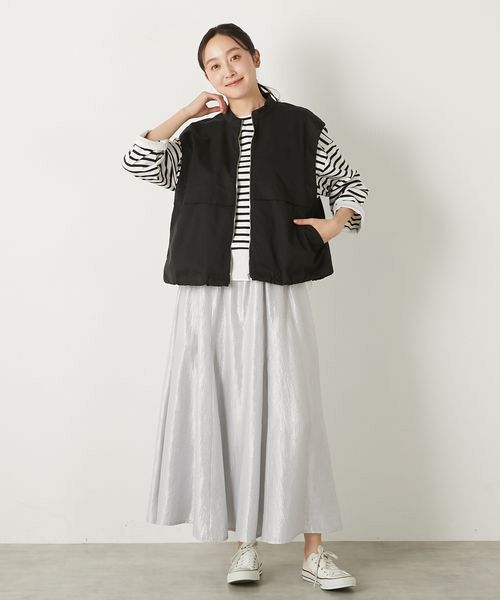 LOGEMENT DE CLAIRE / ロジュモンドクレール ベスト | 【TCギャバジンZIPスタンドベスト】 | 詳細11