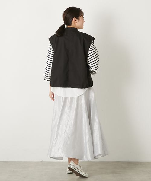 LOGEMENT DE CLAIRE / ロジュモンドクレール ベスト | 【TCギャバジンZIPスタンドベスト】 | 詳細13