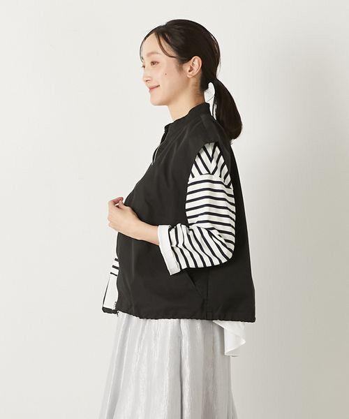 LOGEMENT DE CLAIRE / ロジュモンドクレール ベスト | 【TCギャバジンZIPスタンドベスト】 | 詳細7