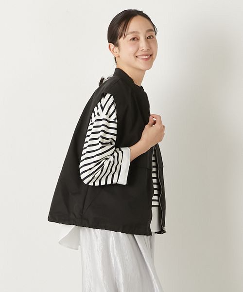 LOGEMENT DE CLAIRE / ロジュモンドクレール ベスト | 【TCギャバジンZIPスタンドベスト】 | 詳細9