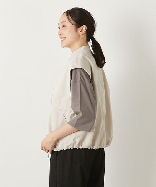 LOGEMENT DE CLAIRE / ロジュモンドクレール ベスト | 【TCギャバジンZIPスタンドベスト】 | 詳細16