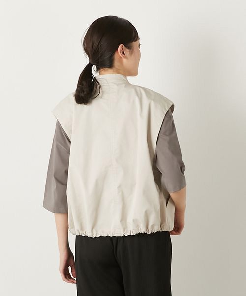 LOGEMENT DE CLAIRE / ロジュモンドクレール ベスト | 【TCギャバジンZIPスタンドベスト】 | 詳細17