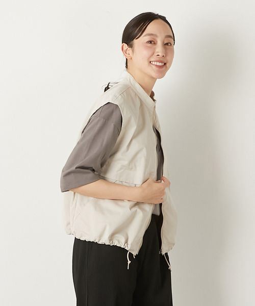 LOGEMENT DE CLAIRE / ロジュモンドクレール ベスト | 【TCギャバジンZIPスタンドベスト】 | 詳細18