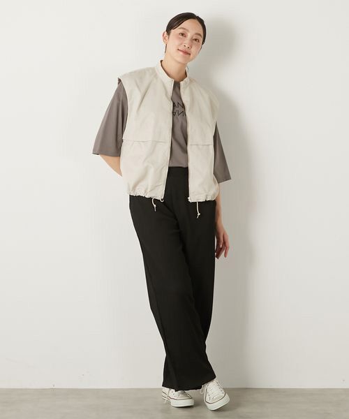 LOGEMENT DE CLAIRE / ロジュモンドクレール ベスト | 【TCギャバジンZIPスタンドベスト】 | 詳細20