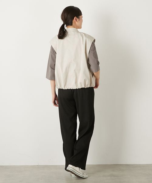 LOGEMENT DE CLAIRE / ロジュモンドクレール ベスト | 【TCギャバジンZIPスタンドベスト】 | 詳細22