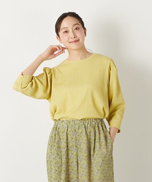 LOGEMENT DE CLAIRE / ロジュモンドクレール カットソー | 【ふくれ地柄タックスリーブプルオーバー】 | 詳細12