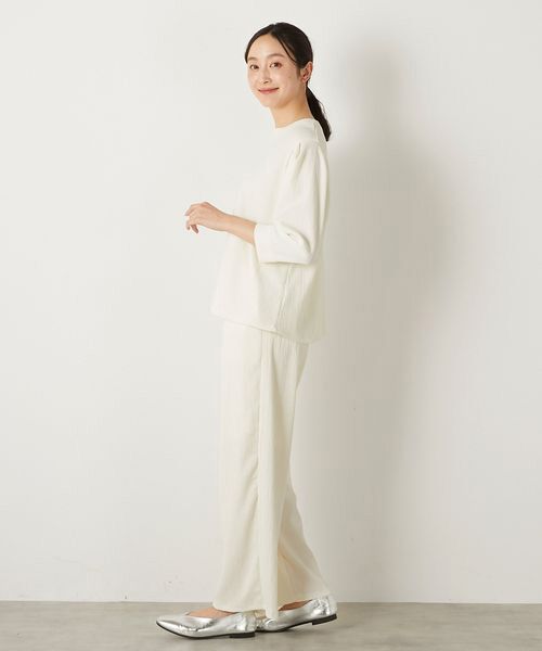 LOGEMENT DE CLAIRE / ロジュモンドクレール カットソー | 【ふくれ地柄タックスリーブプルオーバー】 | 詳細20