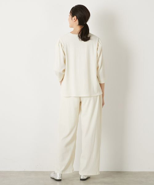 LOGEMENT DE CLAIRE / ロジュモンドクレール カットソー | 【ふくれ地柄タックスリーブプルオーバー】 | 詳細21