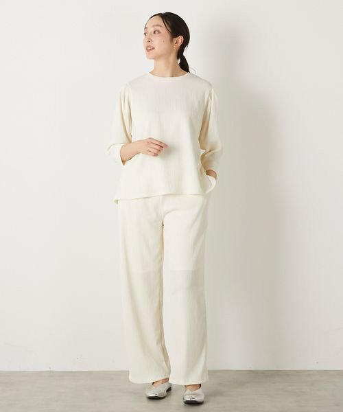 LOGEMENT DE CLAIRE / ロジュモンドクレール カットソー | 【ふくれ地柄タックスリーブプルオーバー】 | 詳細23