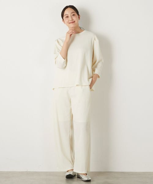 LOGEMENT DE CLAIRE / ロジュモンドクレール カットソー | 【ふくれ地柄タックスリーブプルオーバー】 | 詳細24