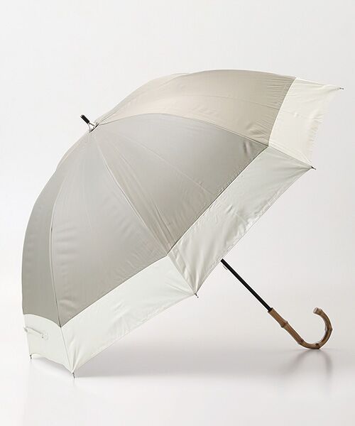 LOURMARIN/ルールマラン 《WEB限定》【because/ビコーズ】晴雨兼用 バイカラーの傘 グレー FREE LOURMARIN/ルールマラン 《WEB限定》【because/ビコーズ】晴雨兼用 バイカラーの傘 グレー FREE