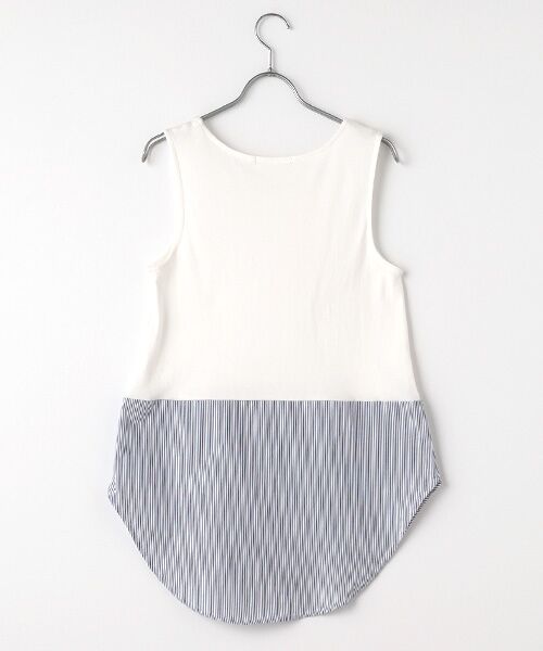 LOGEMENT DE CLAIRE / ロジュモンドクレール タンクトップ | 【異素材切り替えタンクトップ】 | 詳細2