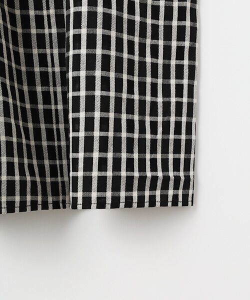 LOGEMENT DE CLAIRE / ロジュモンドクレール ロング・マキシ丈ワンピース | フリルギャザーチェックワンピース | 詳細4