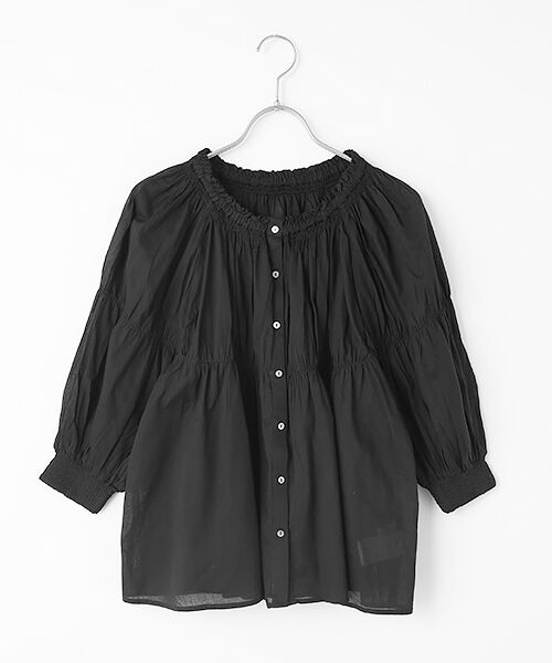 CHIGNON シニオン 24梅春ご予約】 強撚ティーブラウス 8436