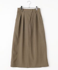 LOGEMENT DE CLAIRE / ロジュモンドクレール ロング・マキシ丈スカート | 麻調タックナロースカート