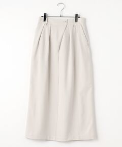 LOGEMENT DE CLAIRE / ロジュモンドクレール ロング・マキシ丈スカート | 麻調タックナロースカート