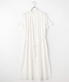 セール】 【タック使いで揺れ感を出した大人のシャツワンピース