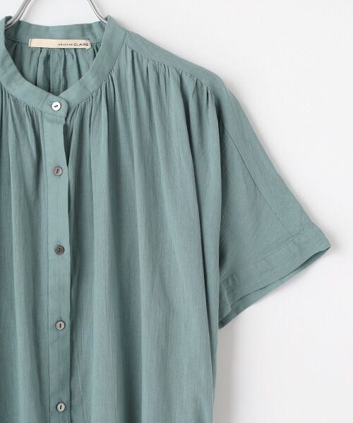 LOGEMENT DE CLAIRE / ロジュモンドクレール ロング・マキシ丈ワンピース | 【シャツギャザーワンピース】 | 詳細3