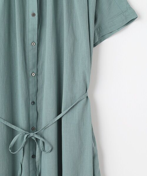 LOGEMENT DE CLAIRE / ロジュモンドクレール ロング・マキシ丈ワンピース | 【シャツギャザーワンピース】 | 詳細4