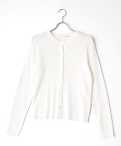 LOGEMENT DE CLAIRE / ロジュモンドクレール カーディガン・ボレロ | 【シアーリブ編みクルーネックコンパクトカーディガン】