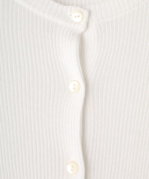 LOGEMENT DE CLAIRE / ロジュモンドクレール カーディガン・ボレロ | 【シアーリブ編みクルーネックコンパクトカーディガン】 | 詳細1