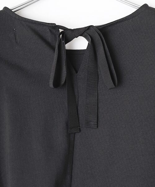 LOGEMENT DE CLAIRE / ロジュモンドクレール カットソー | バックリボン５分袖プルオーバー | 詳細1