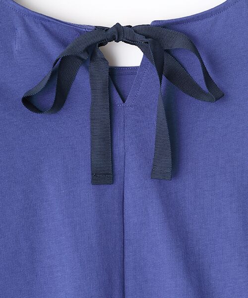 LOGEMENT DE CLAIRE / ロジュモンドクレール カットソー | バックリボン５分袖プルオーバー | 詳細6