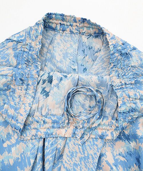 LOGEMENT DE CLAIRE / ロジュモンドクレール ロング・マキシ丈スカート | 【カモフラサテンクレーププリントタックスカート】 | 詳細5