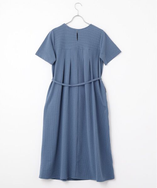 LOGEMENT DE CLAIRE / ロジュモンドクレール ロング・マキシ丈ワンピース | 【サッカーヨーク切替ベルテッドカットワンピース】 | 詳細2