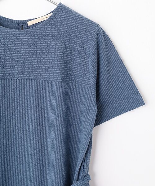 LOGEMENT DE CLAIRE / ロジュモンドクレール ロング・マキシ丈ワンピース | 【サッカーヨーク切替ベルテッドカットワンピース】 | 詳細3