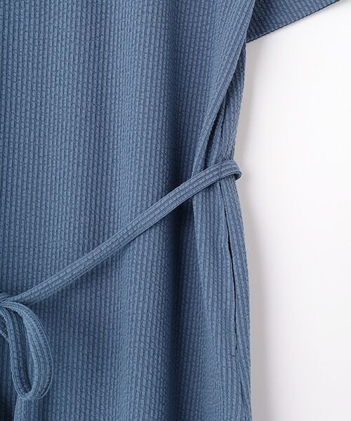 LOGEMENT DE CLAIRE / ロジュモンドクレール ロング・マキシ丈ワンピース | 【サッカーヨーク切替ベルテッドカットワンピース】 | 詳細4