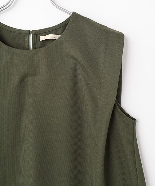 LOGEMENT DE CLAIRE / ロジュモンドクレール カットソー | 【ナノキャラメルフレアーシルエットノースリーブプル】 | 詳細3