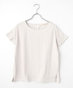 LOGEMENT DE CLAIRE / ロジュモンドクレール カットソー | 【接触冷感加工タックデザインフレンチスリーブカットプル】