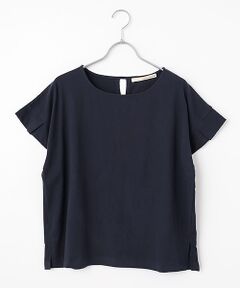 LOGEMENT DE CLAIRE / ロジュモンドクレール カットソー | 【接触冷感加工タックデザインフレンチスリーブカットプル】