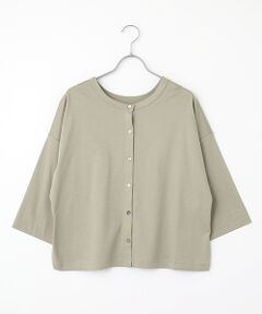 LOURMARIN / ルールマラン 【シアーリブ編みクルーネックコンパクトカーディガン】 LOURMARIN / ルールマラン （レディース） カーディガン・ボレロ